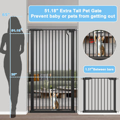 Flower Frail auto-close cat gate mechanism demonstrates hands-free closure