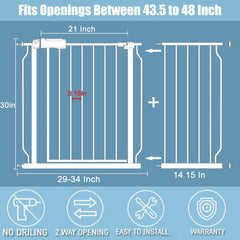 Flower Frail walk-through design emphasizes easy access and a modern white finish.
