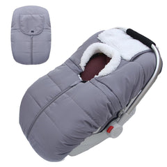flowerfrail winter baby car seat cover fabric detail showing soft coral fleece warmth