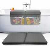 FluffyTub baby bath kneeler with 8 non-slip suction cups provides stable support during bath time.