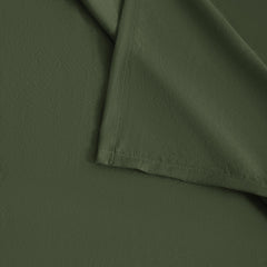 FLXXIE olive flat sheet showcases breathable microfiber for cozy bedtime layering