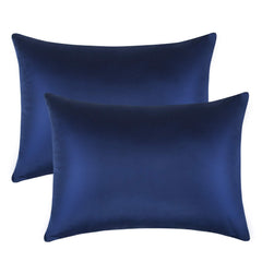 FLXXIE toddler satin pillowcase navy blue two pack soft on skin