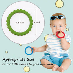 Flyaway sensory chew bracelets wearable on kid's wrist during activities