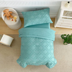 Flysheep green flat sheet coordinating for all-season toddler setup