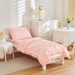 Flysheep toddler bedding pillowcase pink soft breathable fabric