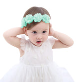 Fmeida baby girls headband in light green flower crown, ideal photography prop.