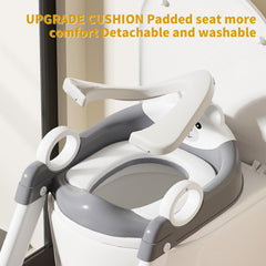 Fnaumdol potty training seat triangular frame enhances stability during use
