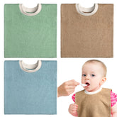 Foaincore 3-piece full-coverage toddler bibs protect outfits during meals.