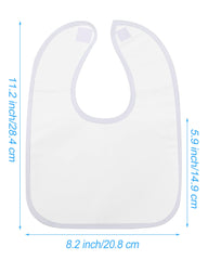 Foaincore baby bibs 2-ply absorbent layer captures drool and spills