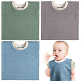 Foaincore full-coverage toddler bib front view keeps clothes clean during meals.