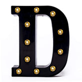 Foaky LED marquee number sign front view for festive night lighting and easy customization