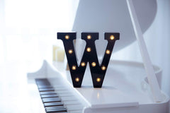 Foaky marquee lights wall mounted using back keyhole slot for easy decor