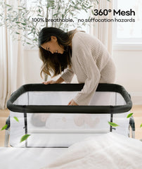 Fodoss bassinet mobility wheels let you move the sleeper quietly across carpeted rooms.