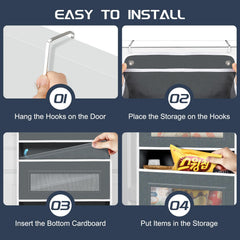 Foergenova over-the-door organizer side pockets showing compact storage for keys and chargers.