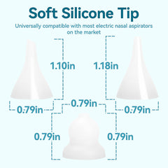 Foily flat-shape tip designed for deeper secretions in infants.