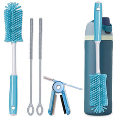 Fojaglad long-handle water bottle brush cleans hard-to-reach interiors safely.