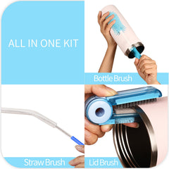 Fojaglad straw brush 12-6-inch length cleans long straws thoroughly.