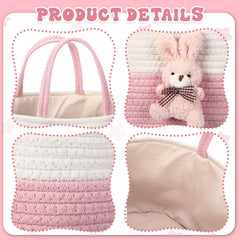 FoldTier Bunny Diaper Caddy open interior ready for quick diaper changes.
