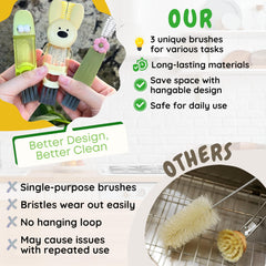 Folisse bottle lid cleaner compact fits in hand for quick cleaning