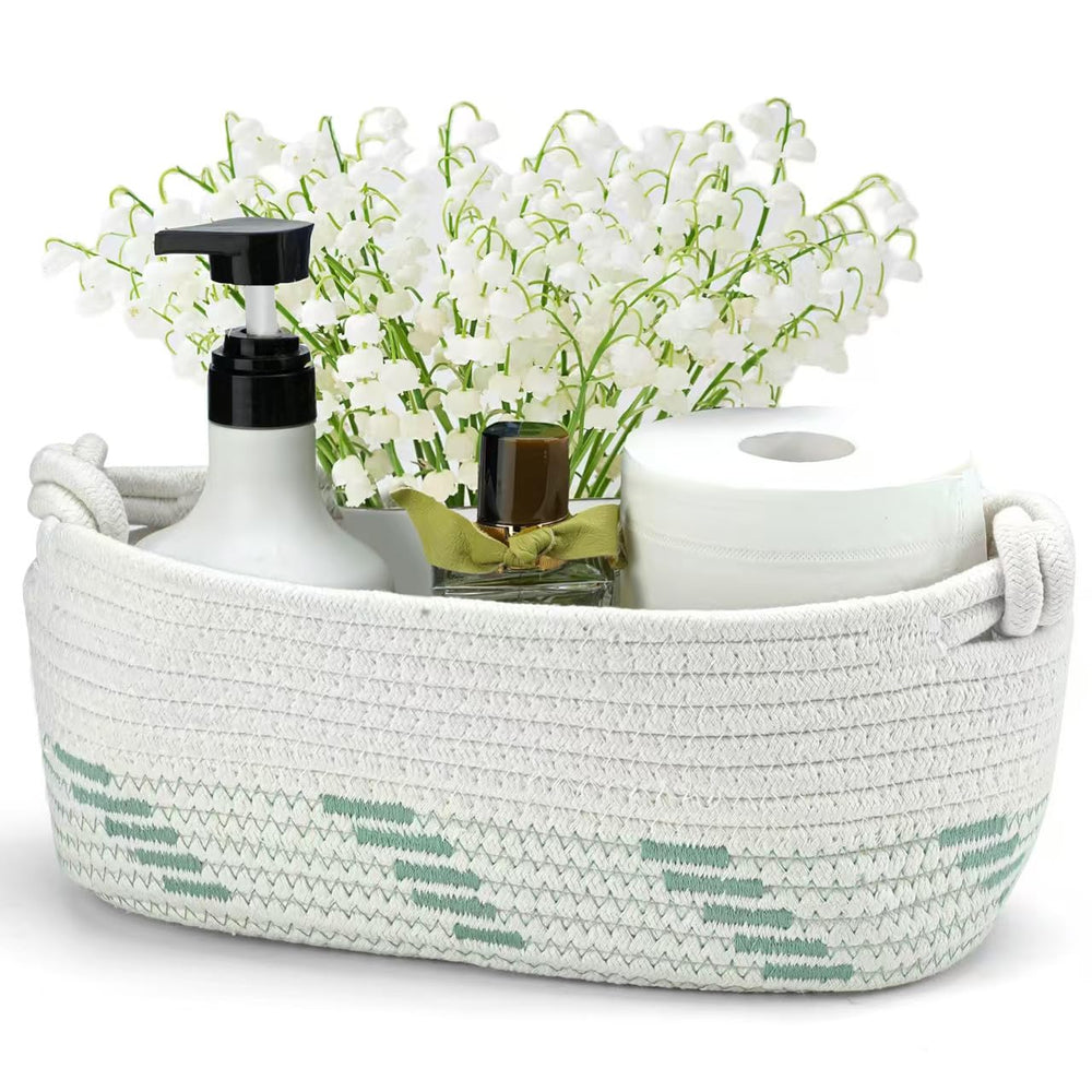 Followarm sage green gift basket assembled flatlay highlights compact storage and gift-ready design.