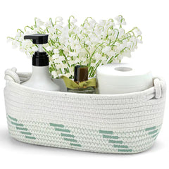 Followarm sage green gift basket assembled flatlay highlights compact storage and gift-ready design.
