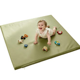 FONESO Baby Play Mat army green spread for a spacious safe play area