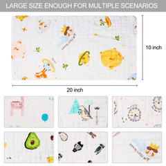 FOOK FISH muslin burp cloth 20x10 inches ready to wrap around shoulders