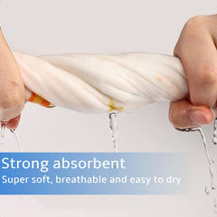 FOOK FISH burp cloth showing ultra-soft cotton touch for baby comfort