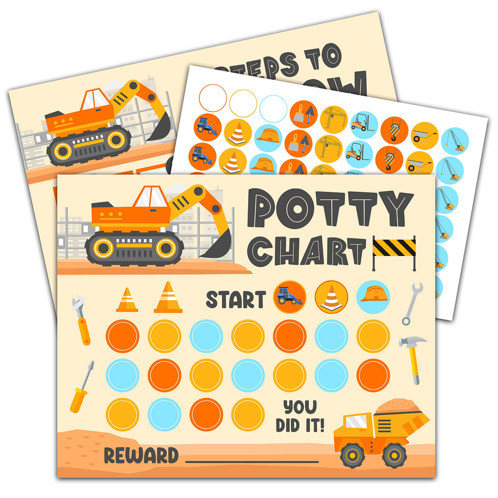 Foosproea dump-truck potty poster 8x10 inspires daily bathroom progress