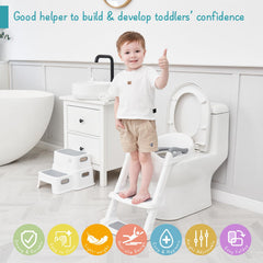 Forbena potty seat wider steps support independent climbing for toddlers.