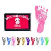Forever Fun Times baby handprint kit inkpad captures delicate details safely for keepsake prints.