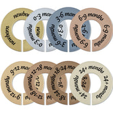 ForraFun baby closet dividers in earth stone color packaging for easy nursery setup and gift-ready appeal