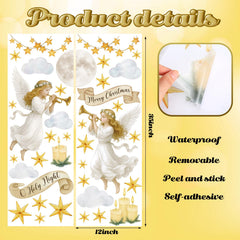 ForraFun angel wall cling window mirror view adds cozy seasonal charm