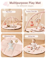 Fortella crinkle book with teether attachment for tactile visual exploration