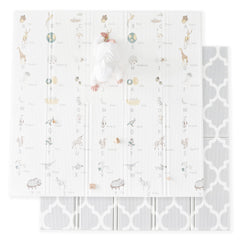 Fortella Cuddle & Learn Playmat alphabet side with 26 objects supports interactive language play.
