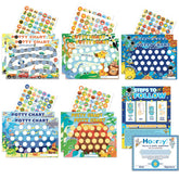 Fortunalux potty-chart cover image showing posters and stickers to boost toddler independence.