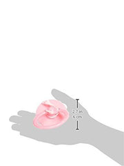 Forum Novelties Jumbo Pacifier pink closeup highlights oversized design and party prep appeal.