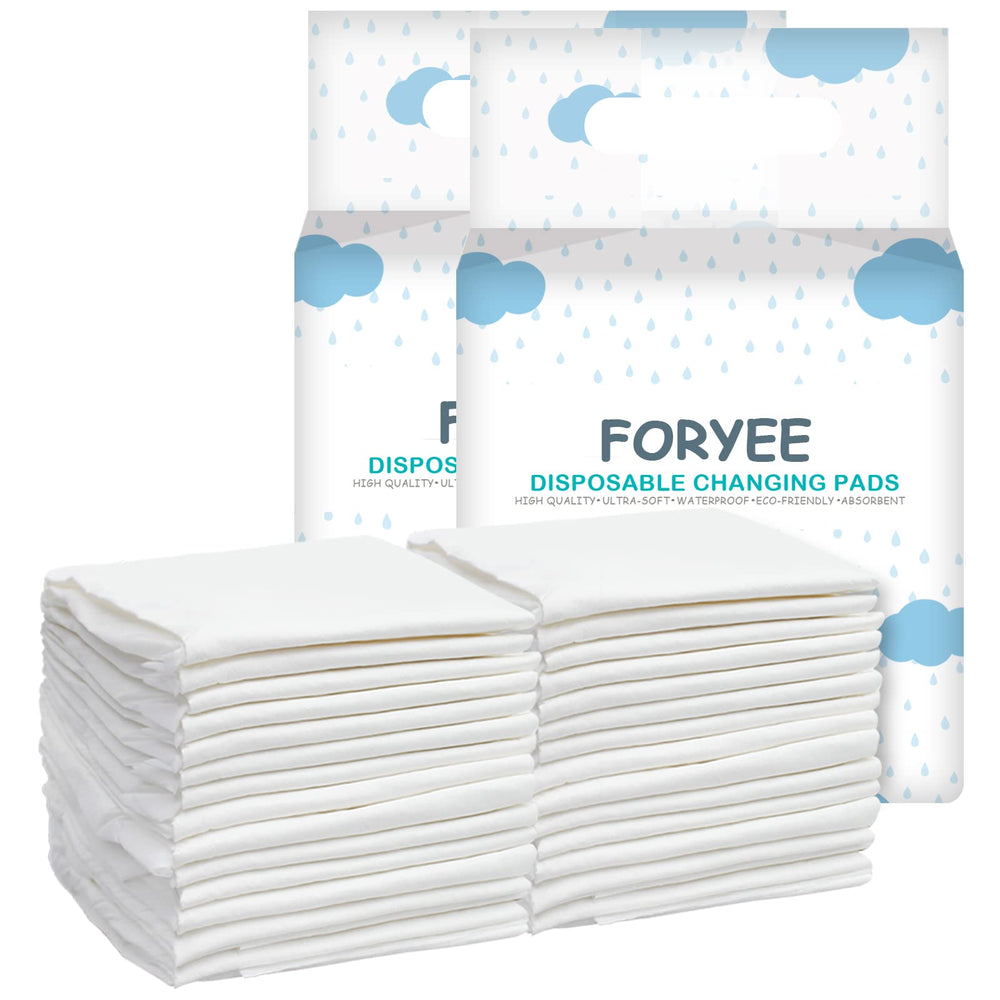 FORYEE disposable changing pad liner soft surface keeps baby's skin comfortable.