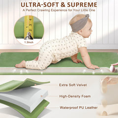 Foryoomi mat is 100% waterproof for quick wipe-down cleanup after spills.