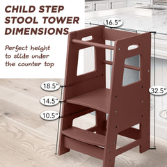 FOSSICS Stool Buddy side view shows slim profile for small kitchens.