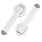 4our Kiddies baby toilet lock 2-pack packaging demonstrates universal fit for most toilets
