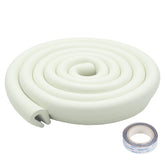 Fozobaiy U Shape Edge Protectors closeup milky white cushion for child-safe corners.