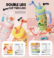 FRAGRANTGARDEN whale topper lid with squirt feature for playful hydration.