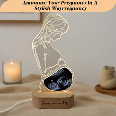 Frddiud ultrasound frame night light powered by USB provides soft glow for bedside routines.