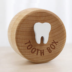 Free-space Tooth Fairy Box compact size fits shelves and drawers for easy storage.
