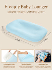 Freejoy baby lounger-removable-cover features easy machine-wash cleanup