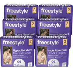 Freestyle BambooTek diapers size-2 overnight absorption keeps baby dry.