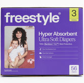 Freestyle BambooTek packaging showing 56-count box for easy stocking and planning.