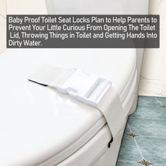 FresherAcc toilet lock clip-lock securing the lid for curious toddlers.