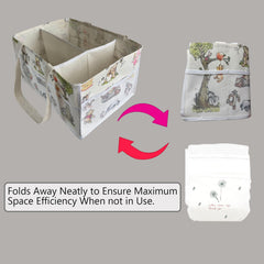 FresherAcc Winnie diaper caddy handles in use enable easy transport.